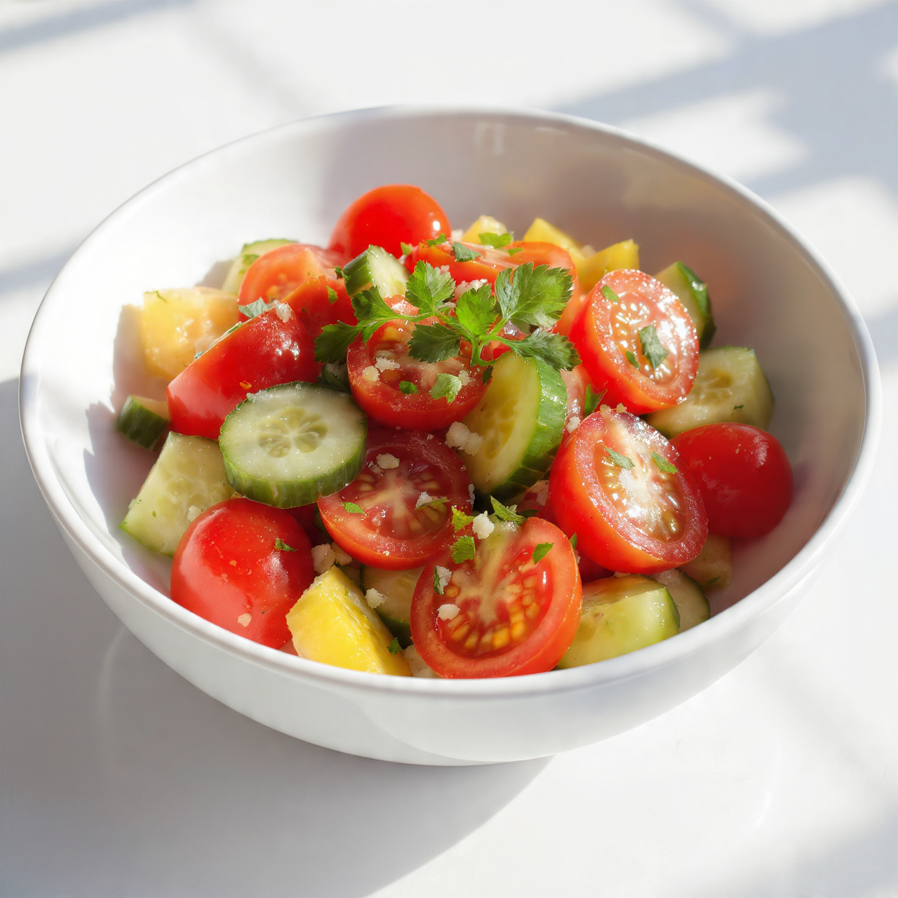 Fresh Tomato Cucumber Salad
